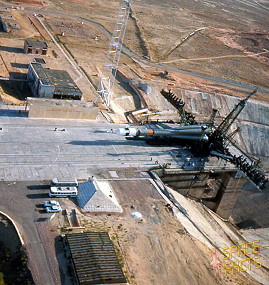 Sojus 15 auf dem Weg zur Startrampe