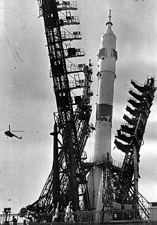 Soyuz 19 on launch pad