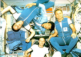 Soyuz TM-13 onboard Mir