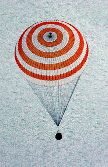 Soyuz TM-28 landing