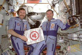 Soyuz TM-9 onboard Mir