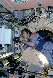 Soyuz TM-9 onboard Mir