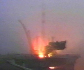 Soyuz TMA-1 launch