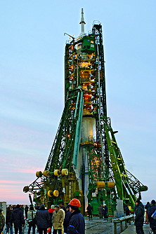 Soyuz TMA-4 on launch pad