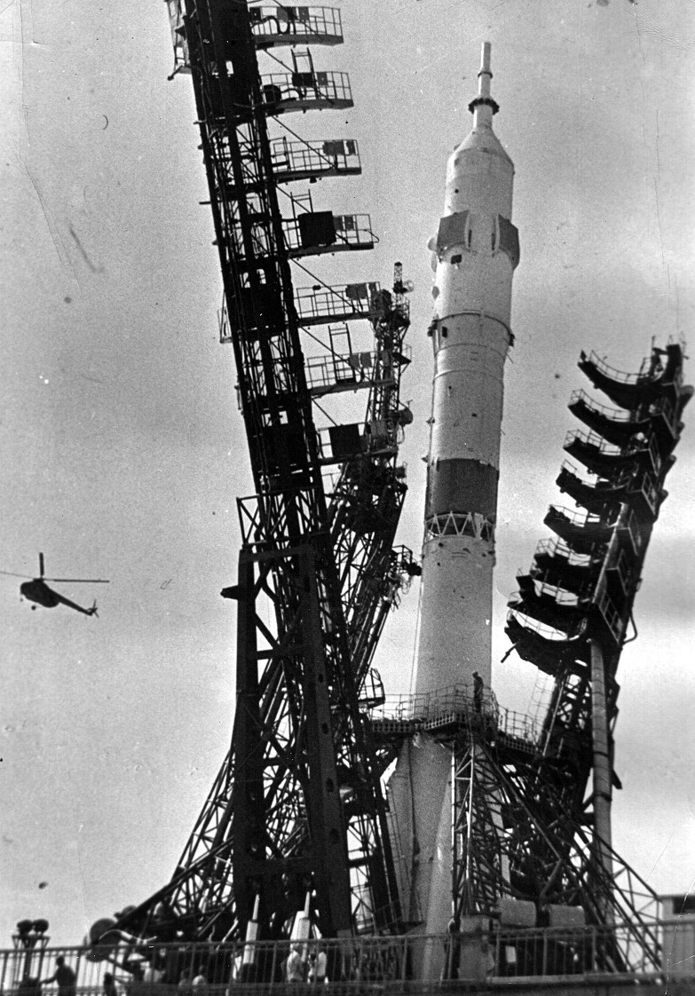 Soyuz 19 on launch pad