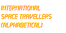 international space travellers (alphabetical)