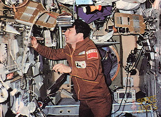 Soyuz T-11 onboard Salyut 7