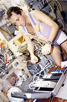 Crew Soyuz TM-13 onboard Mir