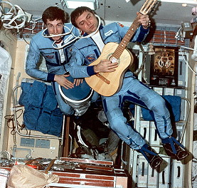 Crew Soyuz TM-7 onboard Mir