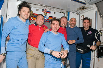 traditional in-flight photo Soyuz TMA-13