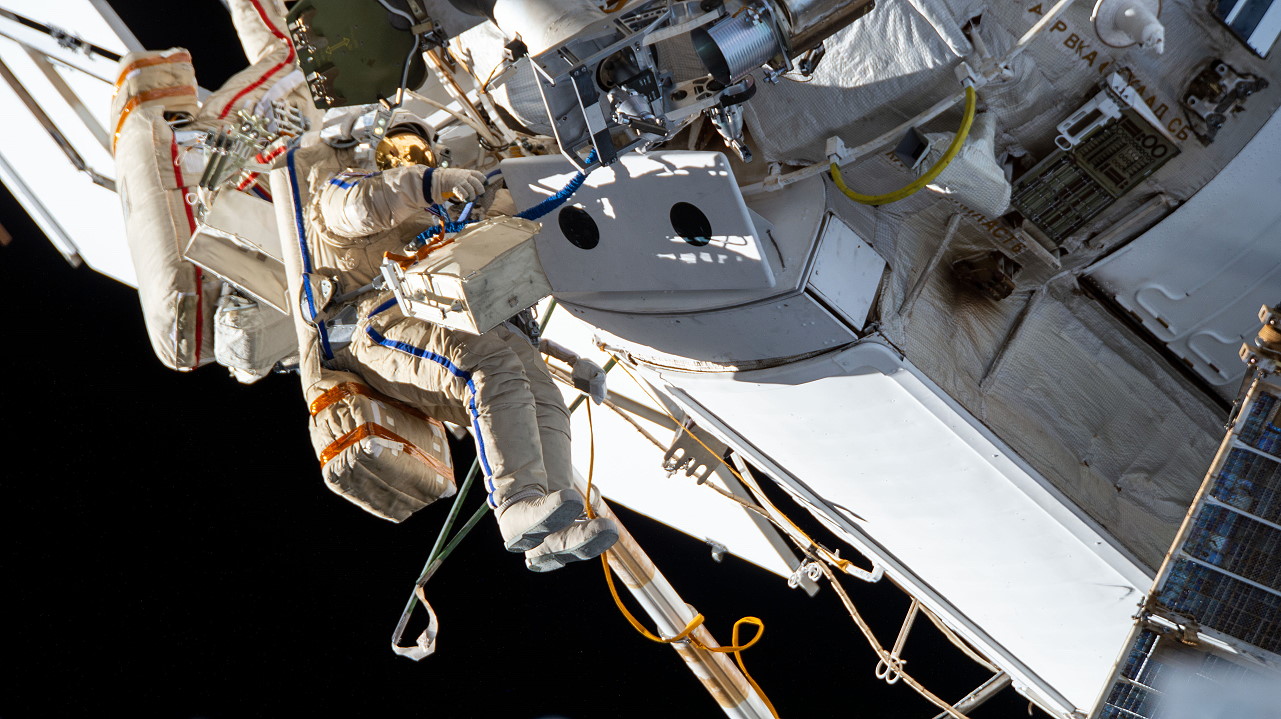 EVA Pyotr Dubrov and Oleg Novitsky on September 03, 2021