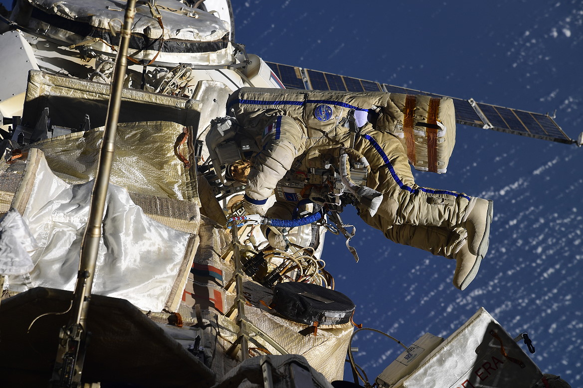 EVA Samantha Cristoforetti on July 21, 2022