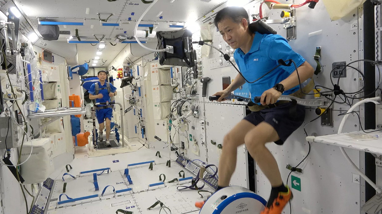 Leben an Bord von Tiangong