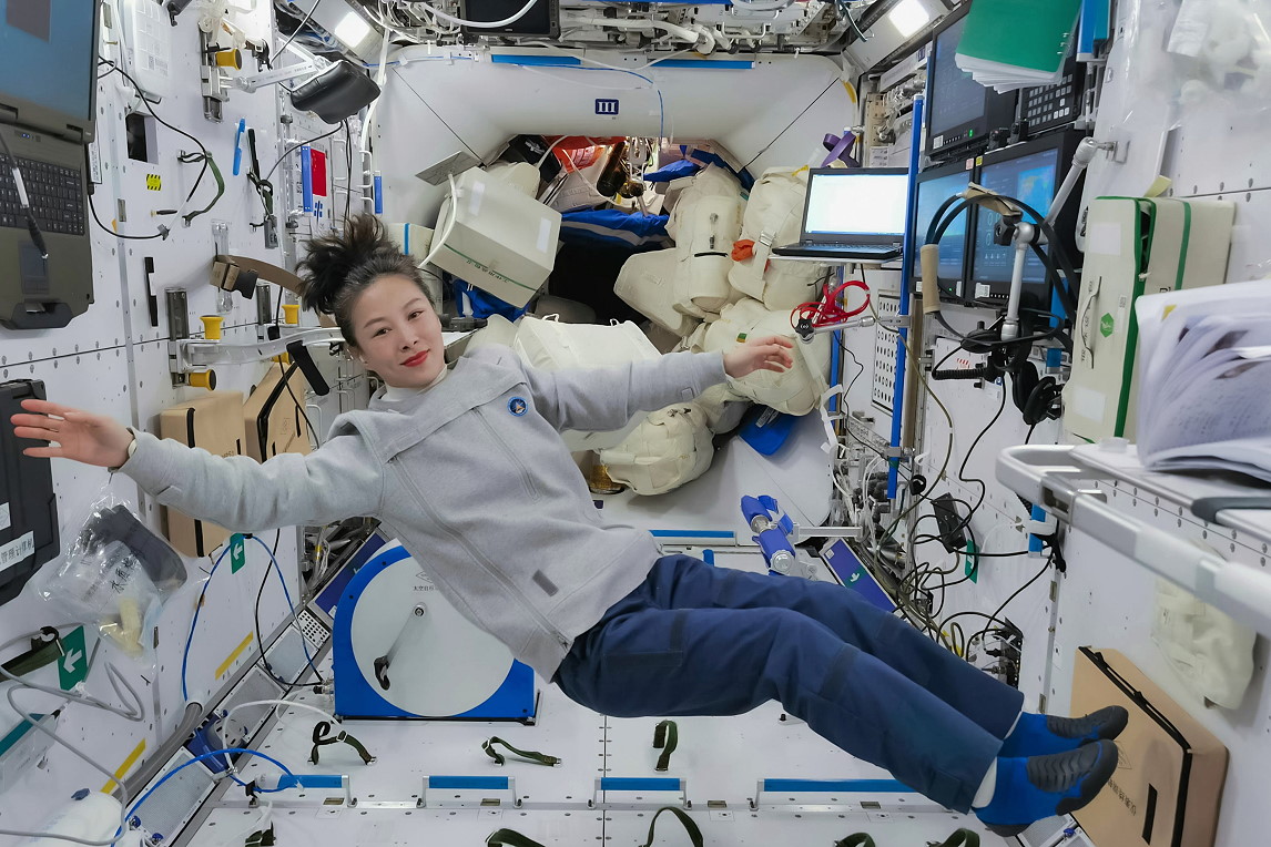 Leben an Bord von Tiangong