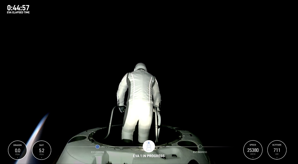 EVA Jared Isaacman on September 12, 2024