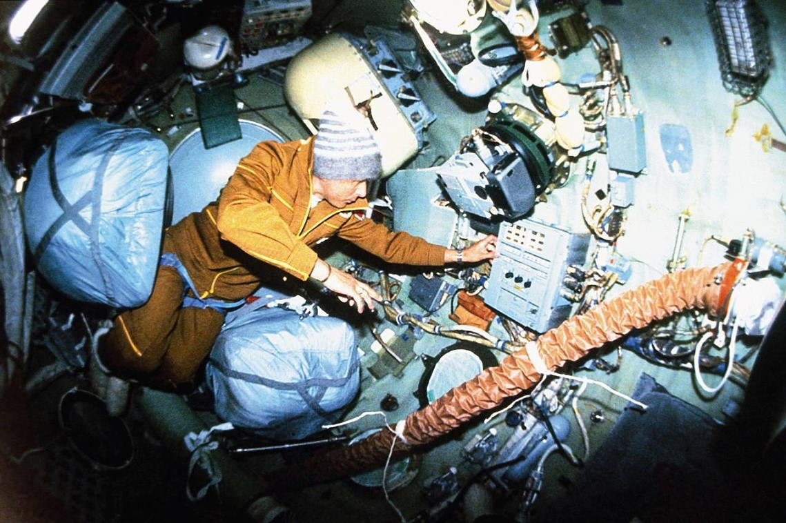 Leben an Bord von Saljut 6
