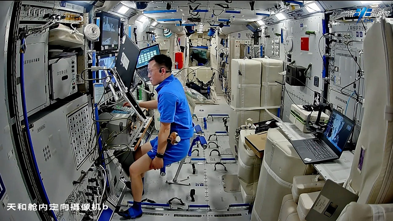 Leben an Bord von Tiangong