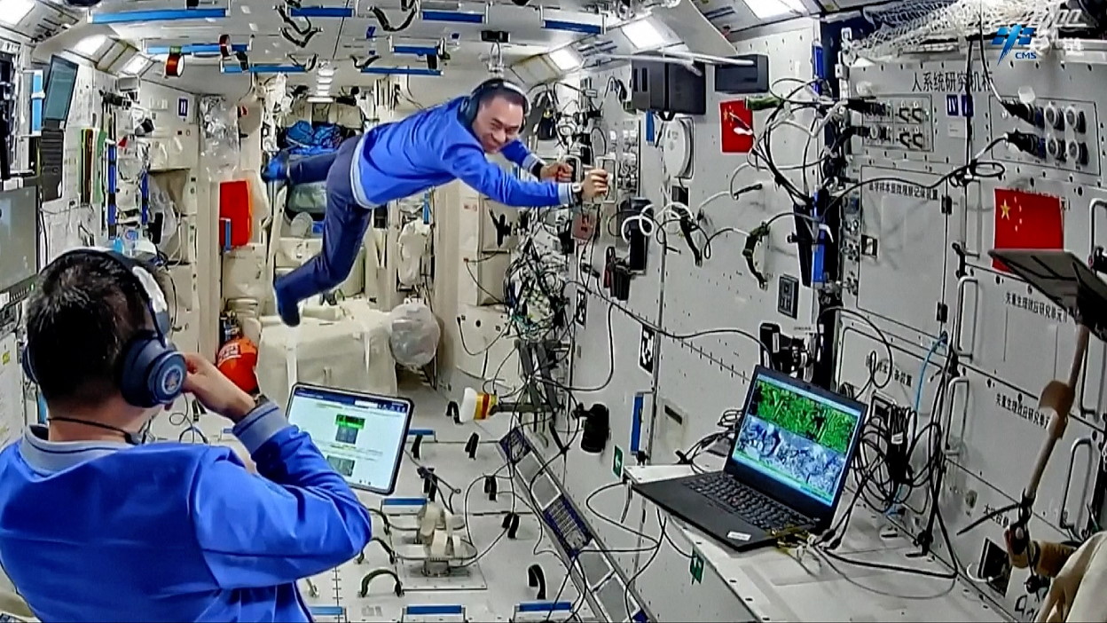 Leben an Bord von Tiangong