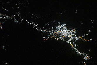 Petropavlovsk by night