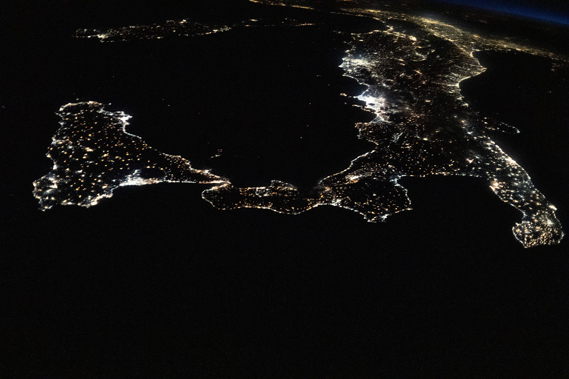 Italy at night