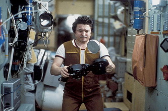 Leonid Kizim onboard Mir