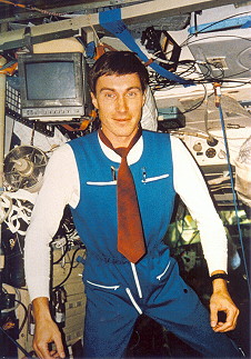 Krikalyov onboard Mir