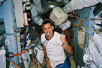 Michel Tognini onboard Mir
