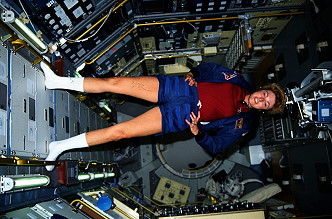Hughes-Fulford onboard Space Shuttle