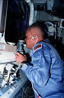 McCandless onboard Shuttle