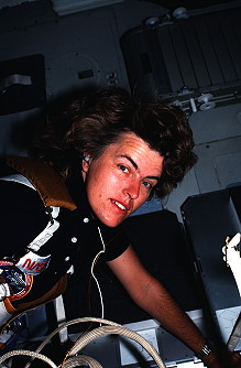 Lucid onboard Shuttle