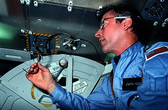 Young onboard Shuttle