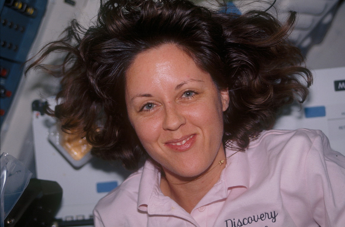 Thornton an Bord des Space Shuttle