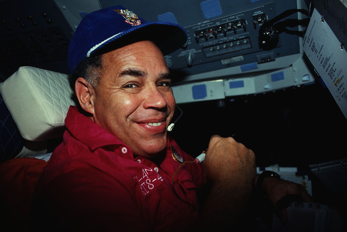 Gregory an Bord des Space Shuttle