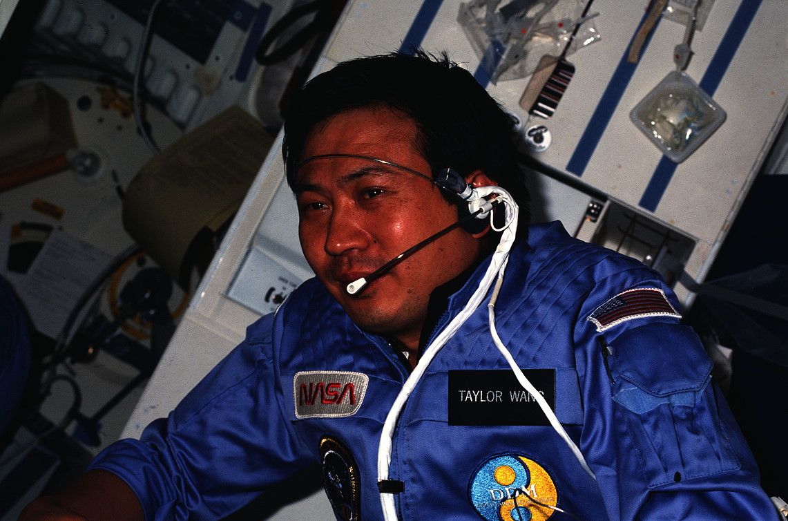 Wang an Bord des Shuttle