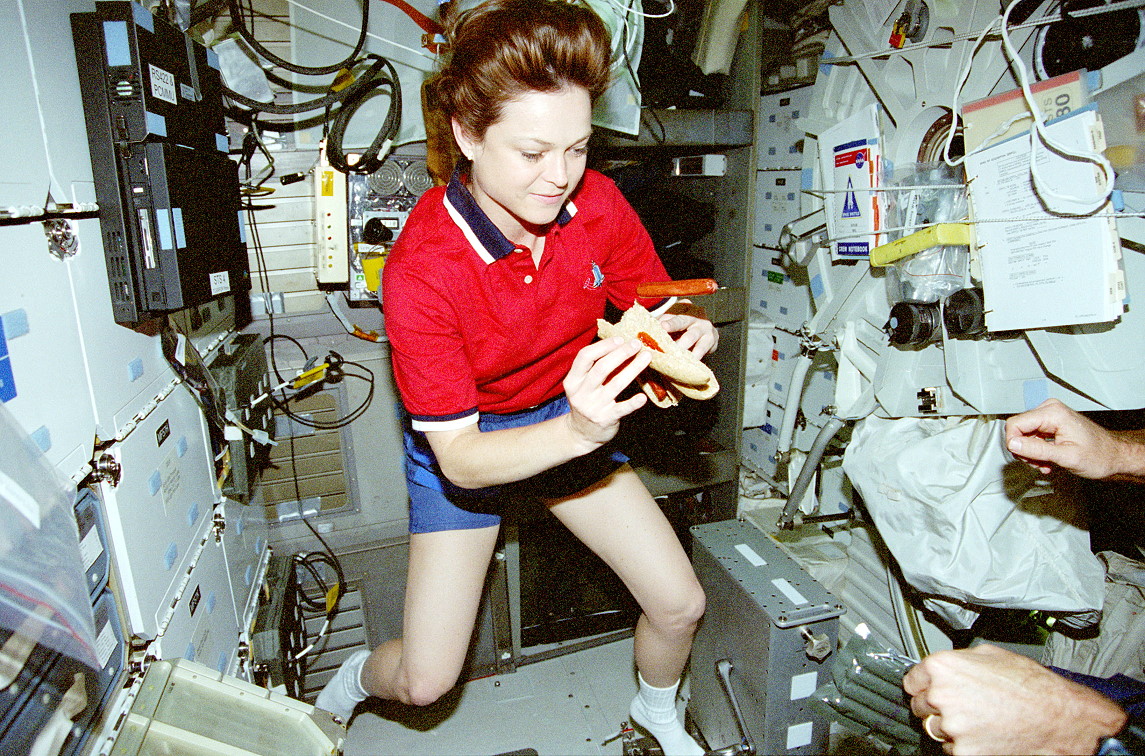 Jernigan onboard Space Shuttle