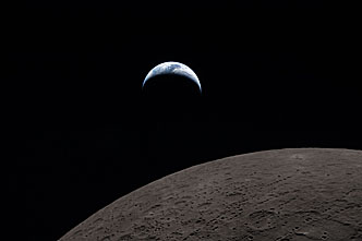 Moon seen from Artemis II during flyby