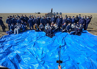 Soyuz MS-17 recovery