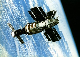 Salyut 7 with Soyuz T-14