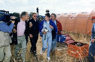 Soyuz TM-23 recovery