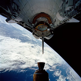 STS-54 in orbit