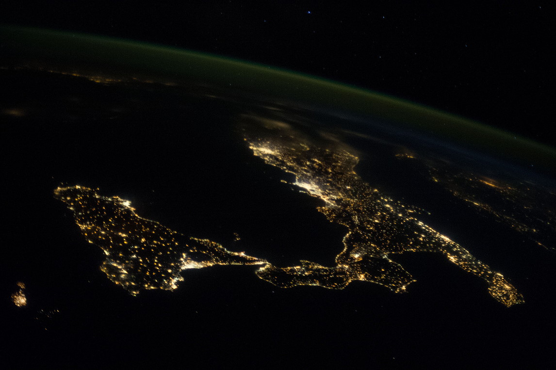 Italy at night