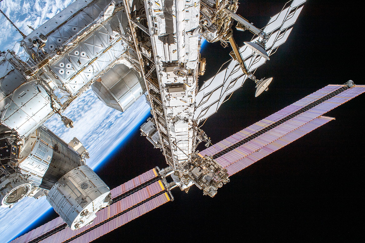 ISS taken by Luca Parmitano during his spacewalk
