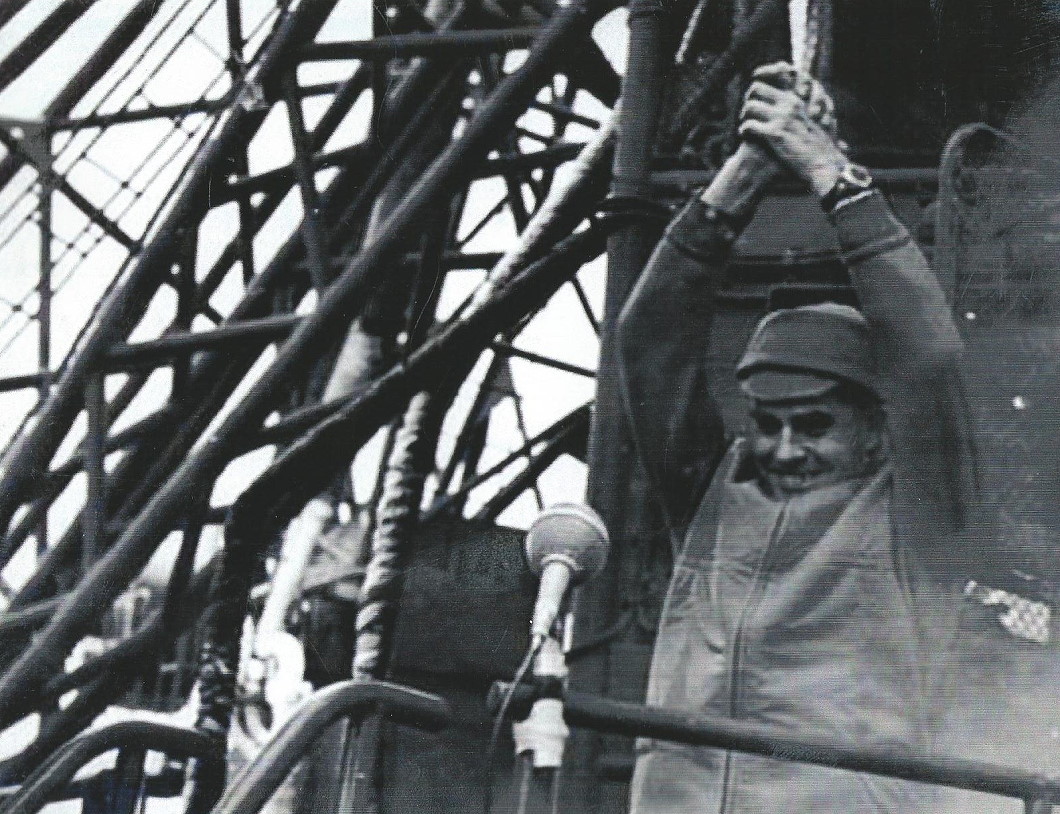 Beregovoy on the launch pad