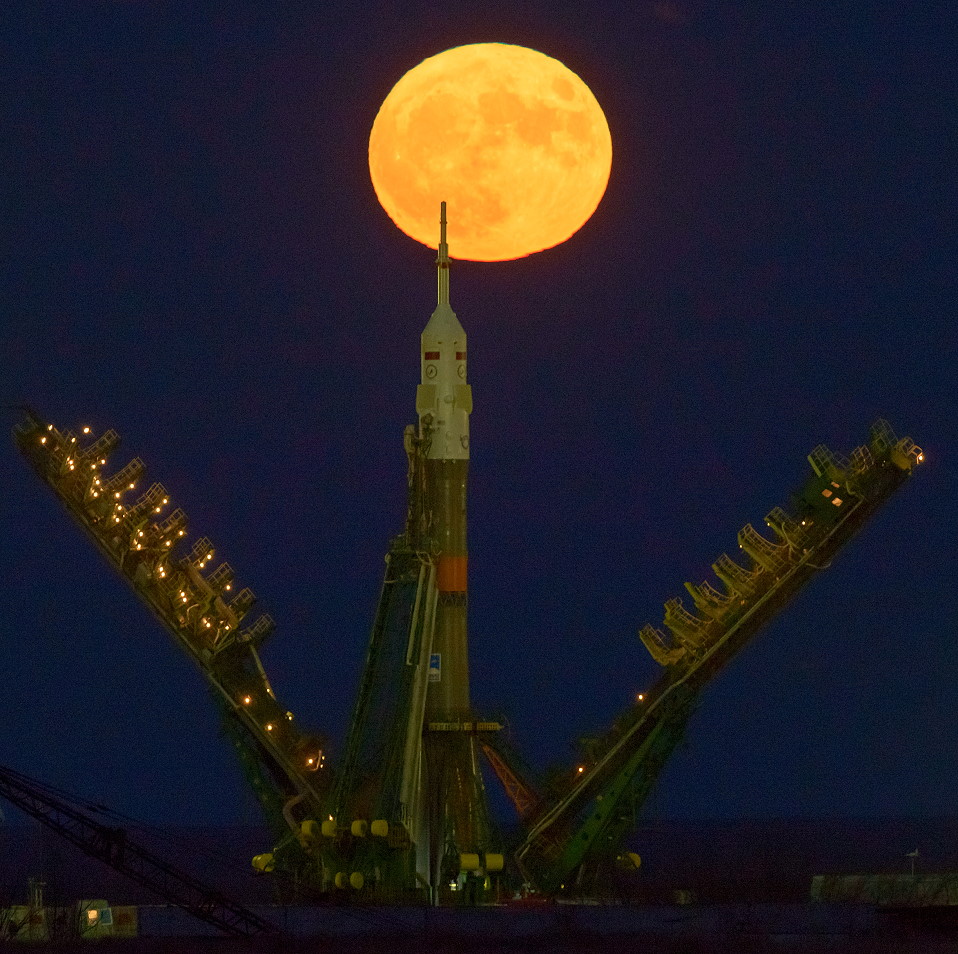 Soyuz MS-03 on the launch pad
