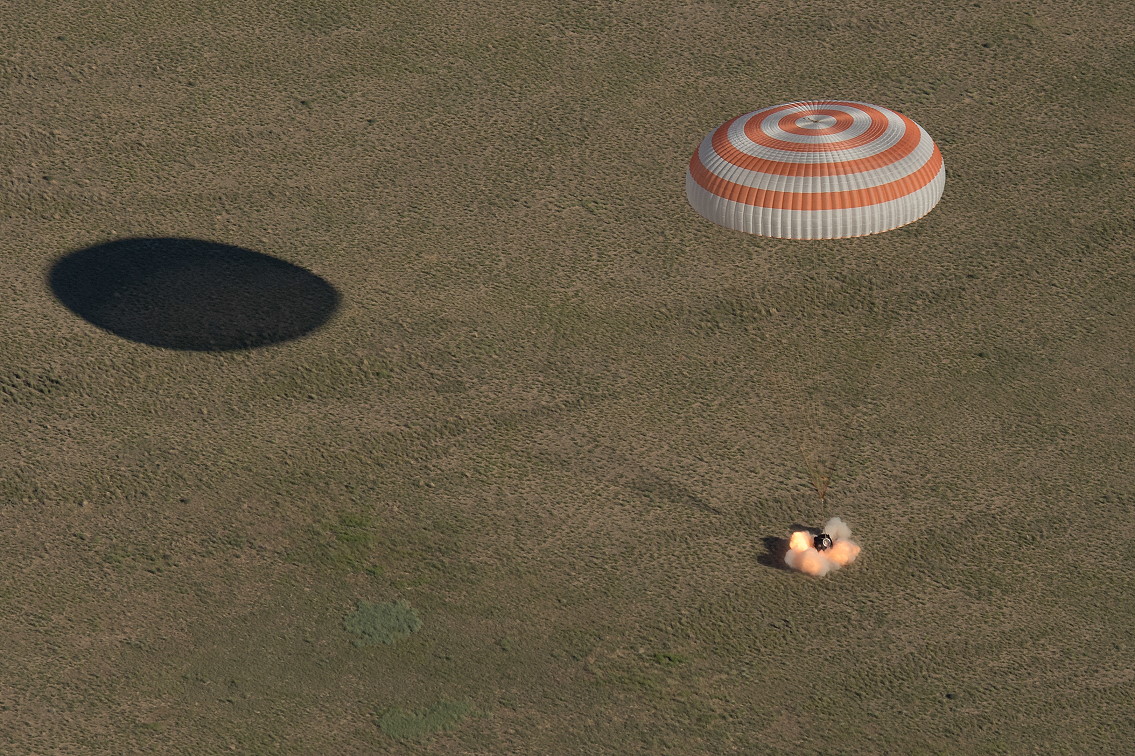 Soyuz MS-07 landing