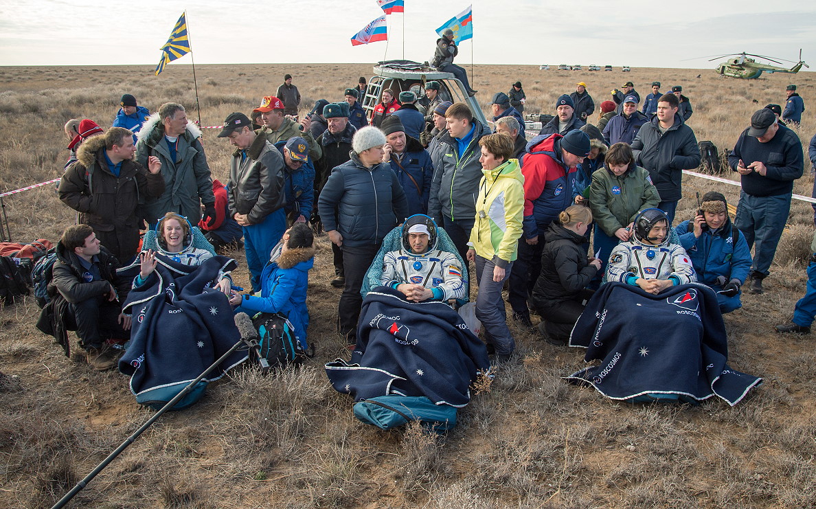 Soyuz MS recovery