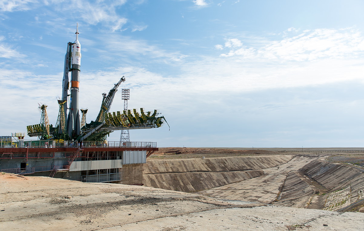 Sojus TMA-17M auf der Startrampe
