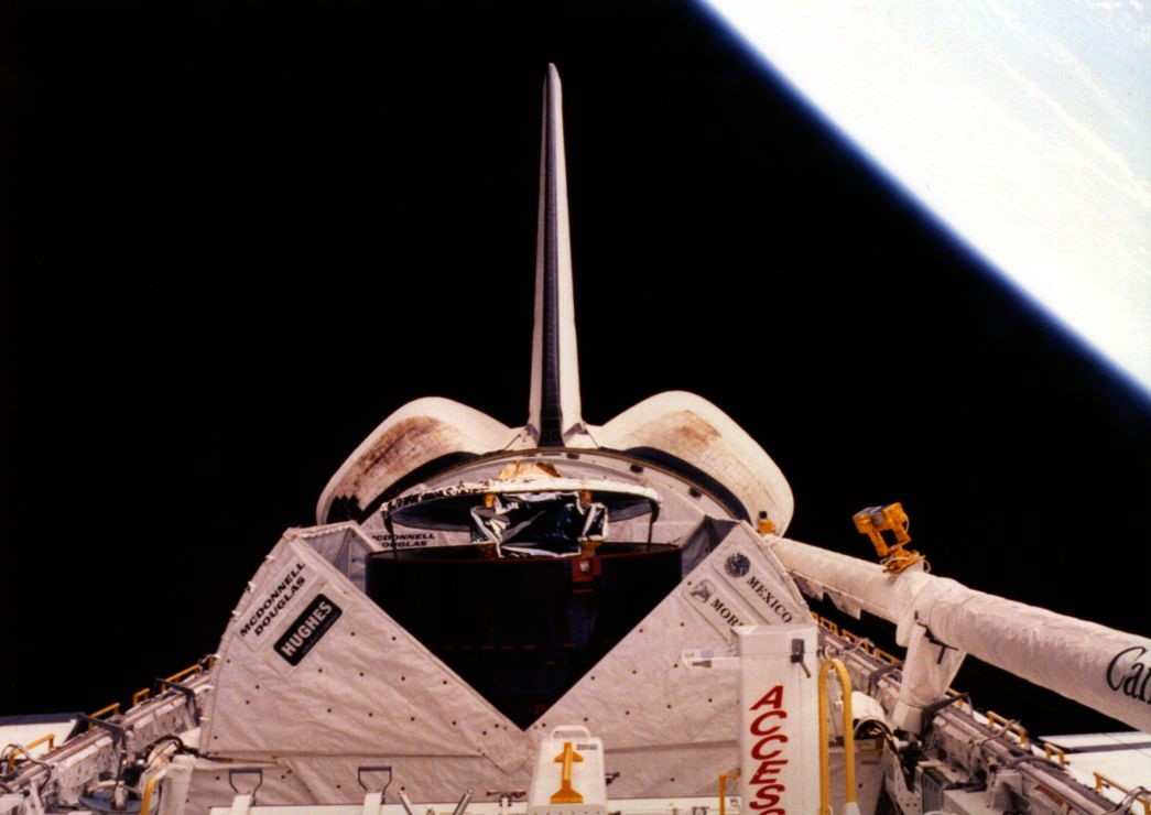 STS-61B in orbit