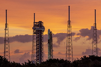 SpaceX Crew-9 on the launch pad
