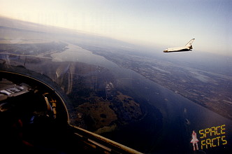 STS-41B landing